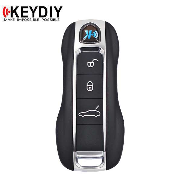 KEYDIY - Porsche Style - 3-Button Smart Key Blank - Black (KD-ZB19)