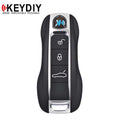 KEYDIY - Porsche Style - 3-Button Smart Key Blank - Black (KD-ZB19)