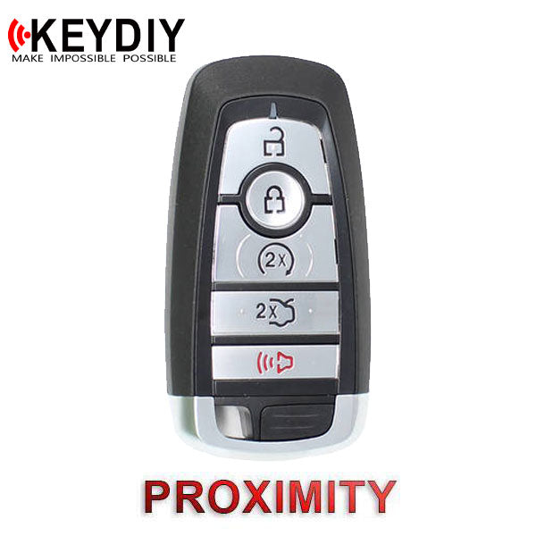 KEYDIY Ford Style 5-Button Universal Smart Key w/ Proximity Function (KD-ZB21-5)