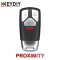 KEYDIY Audi Style 4-Button Universal Smart Key w/ Proximity Function (KD-ZB26-4)