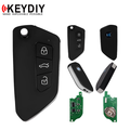 KEYDIY - 3-Button Universal Remote Flip Key Remote Blank (KD-B33)