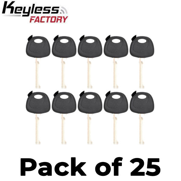 25 x KK10 KIA / Hyundai Transponder Key Shell (NO CHIP)  (AFTERMARKET) (Bundle of 25)