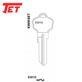 JET - KW10 - Kwikset - 6-Pin Key Blank - Brass