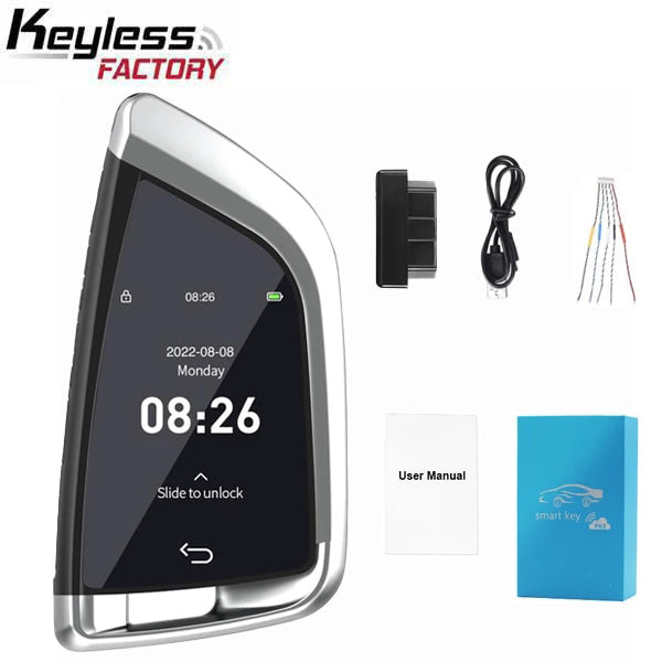 Universal 5-Button Smart Key w/ LCD Screen - For BMW / Audi / VW / Skoda / Lexus / Opel / Toyota / Ford / KIA / Hyundai 