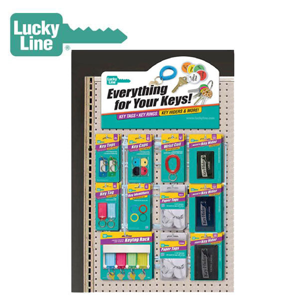 LuckyLine - 34012 - 1-Panel Wall Display - Various Merchandise - 61pcs.