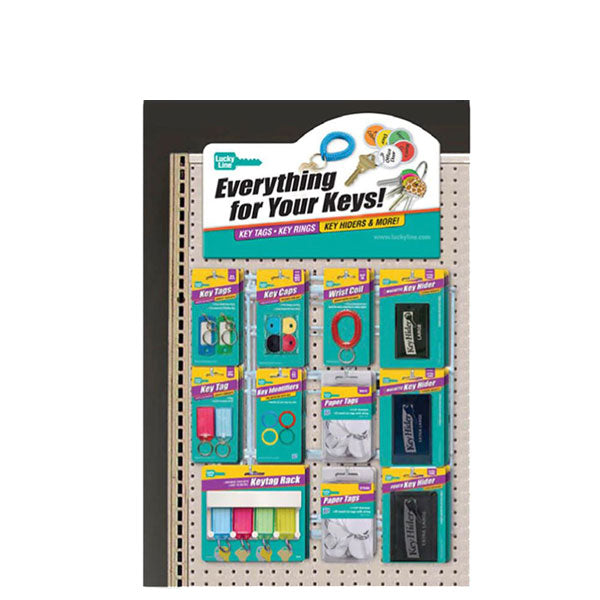 LuckyLine - 34012 - 1-Panel Wall Display - Various Merchandise - 61pcs.