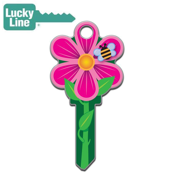 LuckyLine - B106S - Key Shapes - Flower - Schlage - SC1 - 5 Pack