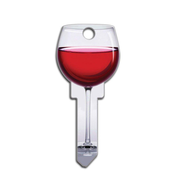 LuckyLine - B108K - Key Shapes - Red Wine - Kwikset - KW1 - 5 Pack