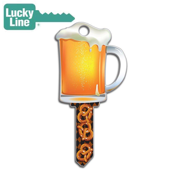 LuckyLine - B110K - Key Shapes - Beer Mug - Kwikset - KW1 - 5 Pack