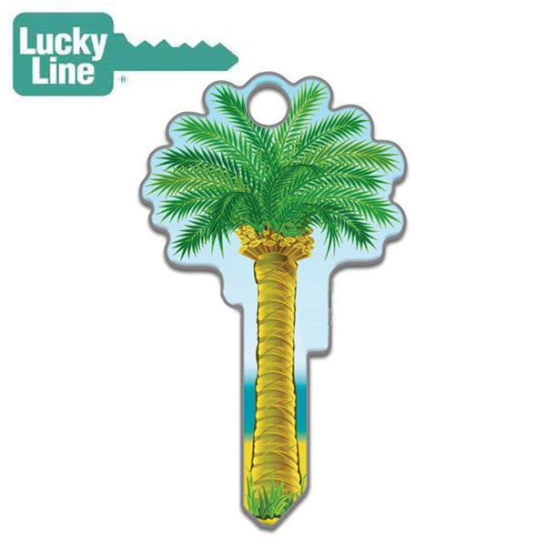 LuckyLine - B112S - Key Shapes - Palm Tree - Schlage - SC1 - 5 Pack