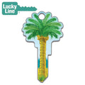 LuckyLine - B112K - Key Shapes - Palm Tree - Kwikset - KW1 - 5 Pack
