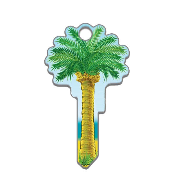 LuckyLine - B112K - Key Shapes - Palm Tree - Kwikset - KW1 - 5 Pack
