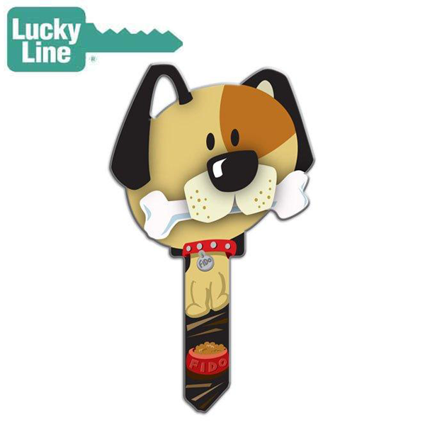 LuckyLine - B114S - Key Shapes - Dog - Schlage - SC1 - 5 Pack