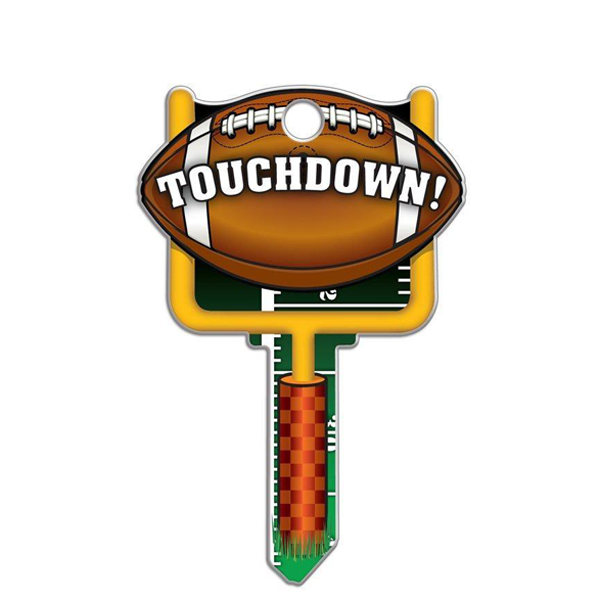 LuckyLine - B121K - Key Shapes - Football - Kwikset - KW1 - 5 Pack