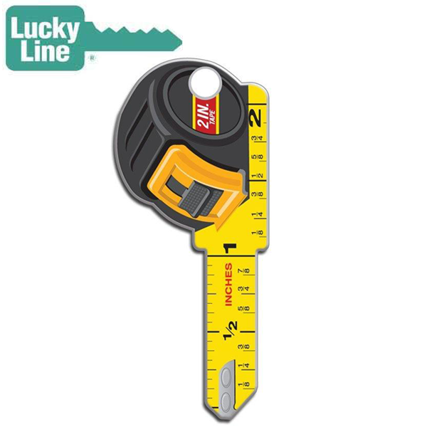 LuckyLine - B126S - Key Shapes - Tape Measure - Schlage - SC1 - 5 Pack