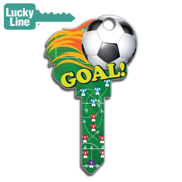 LuckyLine - B135S - Key Shapes - Soccer - Schlage - SC1 - 5 Pack