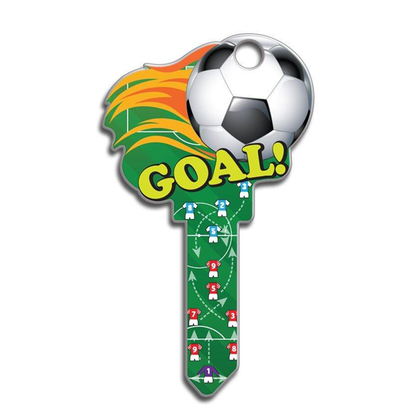 LuckyLine - B135S - Key Shapes - Soccer - Schlage - SC1 - 5 Pack