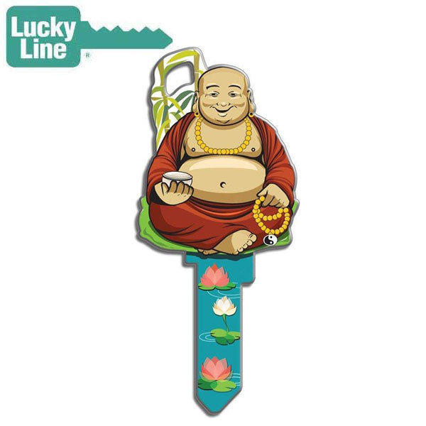 LuckyLine - B137K - Key Shapes - Buddha - Kwikset - KW1 - 5 Pack