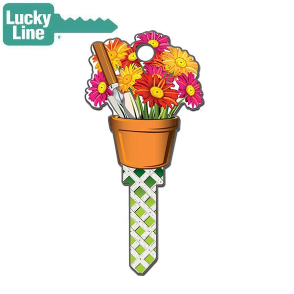 LuckyLine - B142K - Key Shapes - Gardening - Kwikset - KW1 - 5 Pack