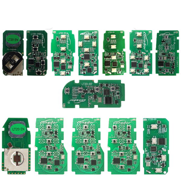 Lonsdor - LT20 - PCB Boards - Toyota - Lexus - Smart Keys for Lonsdor K518S, K518ISE & KH100+ - w/ 2 FREE EXTRA KEYS - P