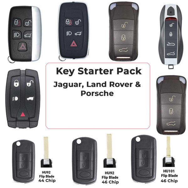 Land Rover / Jaguar / Porsche Keys Complete Starter Pack (ALL YEARS) - for VVDI2 / IM608 / ACDP (AFTERMARKET)