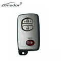 Lonsdor - LT20 01 + 3-Button Silver Remote Smart Key for Toyota & Lexus K518S, K518ISE & KH100+ Switchable Frequency