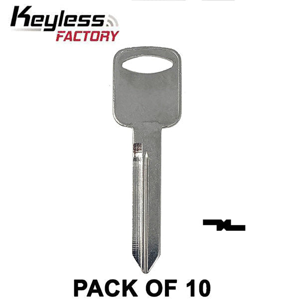 Keyless Factory - 10 x H75 - 1196FD - Ford - Metal Key Blank (10 PACK) (AFTERMARKET)