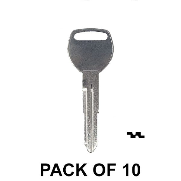 KeylessFactory - HD103 / X214 Honda Metal Key (PACK OF 10)