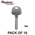 KeylessFactory - HY15 Hyundai / Kia Metal Key (PACK OF 10)