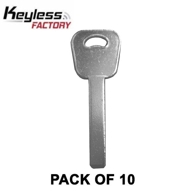 Keyless Factory - 10 x VA2 KK12P - KK12-P - Kia - Hyundai - Metal Key Blank (10 PACK) (AFTERMARKET)