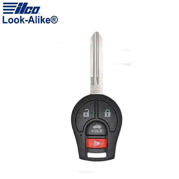 Ilco - 2003-2015 Nissan - NIS-RHK4B1 - 4-Button Remote Head Key SHELL (AFTERMARKET)