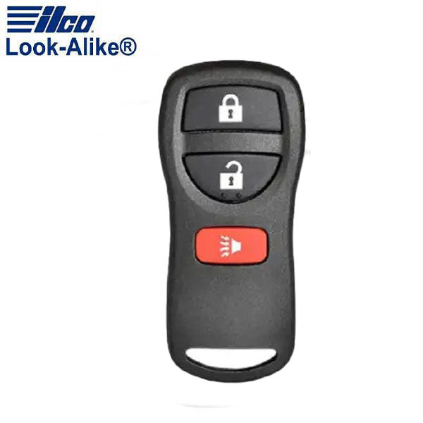 Ilco - 2003-2012 Nissan - NIS-RKE3B1 - 3-Button Keyless Entry Remote SHELL (AFTERMARKET)