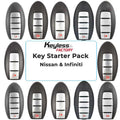 Nissan / Infiniti Keys - Complete Starter Pack  (ALL YEARS - AFTERMARKET)