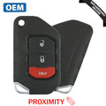 2018-2021 Jeep Wrangler / 3-Button Smart Flip Key / PN: 68416782AA / OHT1130261 (OEM Recase)