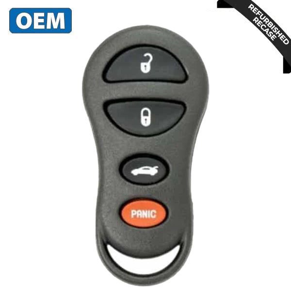1998-2000 Chrysler Dodge / 4-Button Keyless Entry Remote / PN: 4602268 / GQ43VT9T (OEM Recase)