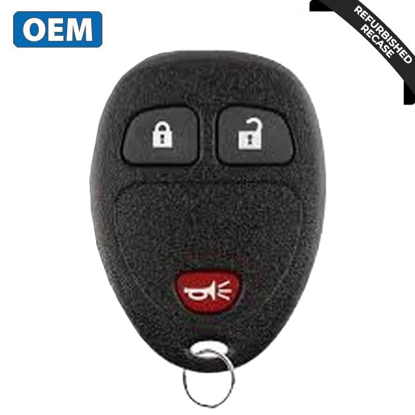 2005-2011 GM / 3-Button Keyless Entry Remote / PN: 15777636 / KOBGT04A (OEM Recase)