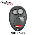 2001-2005 GM / 4-Button Keyless Entry Remote SHELL / PN: 10335586 / L2C0007T / Black (AFTERMARKET)