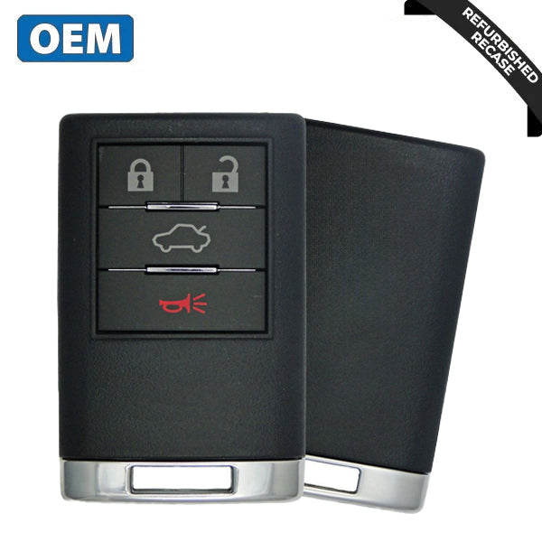 2008-2013 Cadillac CTS DTS / 4-Button Keyless Entry Remote / PN: 22889450 / OUC6000066 (OEM Recase)