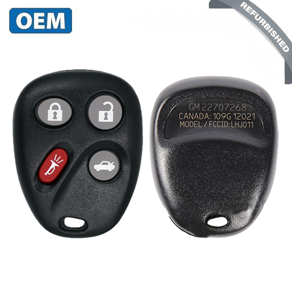 2004-2005 Saturn L-Series / 4-Button Keyless Entry Remote / PN: 22707268 / LHJ011 (OEM REFURB)