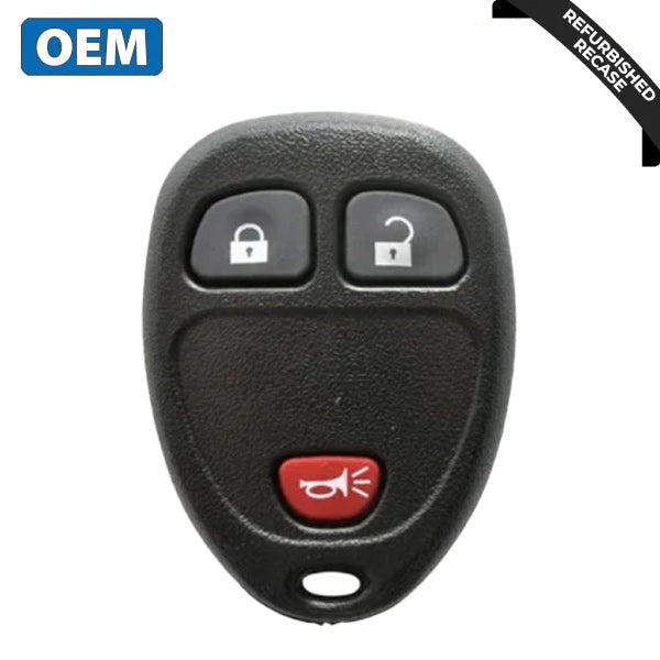 2005-2007 GM / 3-Button Keyless Entry Remote / PN: 15100811 / KOBGT04A (OEM Recase)
