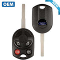 2011-2024 Ford / 4-Button Remote Head Key / PN: 164-R8046 / OUCD6000022 / HU101 HS / Chip 80 Bit (OEM)