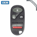 1998-2002 Honda Accord / 4-Button Keyless Entry Remote / PN: 72147-S0K-A02  / KOBUTAH2T (OEM Refurb)