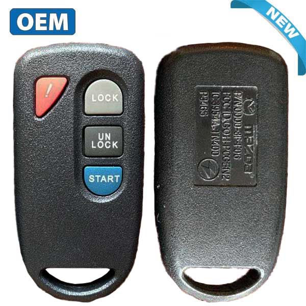 2000-2008 Mazda / 4-Button Keyless Entry Remote / PN: 0000-8F-F06 / GOH-PCGEN2 (OEM)