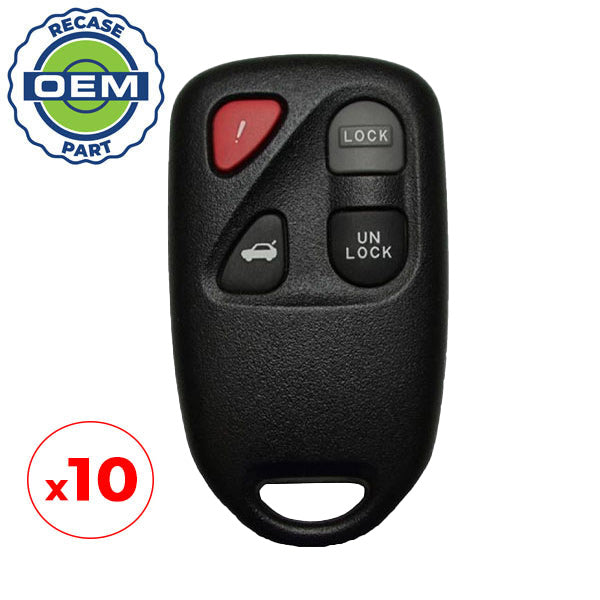 10 x 2003-2005 Mazda 6 / 4-Button Keyless Entry Remote / PN: GK2A-67-5RY / KPU41805 (OEM Recase)
