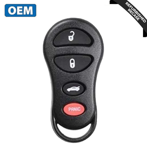 2000-2005 Dodge Chrysler / 4-Button Keyless Entry Remote / PN: 04759008 / GQ43VT9T (OEM Recase)