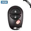 2004-2017 Toyota / 3-Button Keyless Entry Remote / PN: 89742-AE011 / GQ43VT20T (OEM Recase)