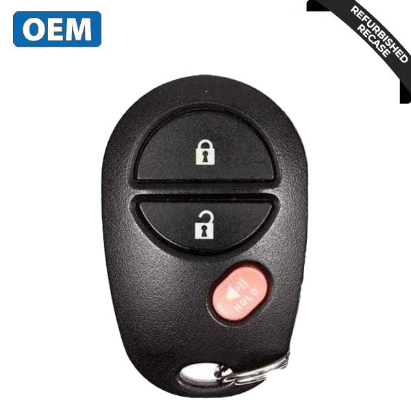 2004-2017 Toyota / 3-Button Keyless Entry Remote / PN: 89742-AE011 / GQ43VT20T (OEM Recase)
