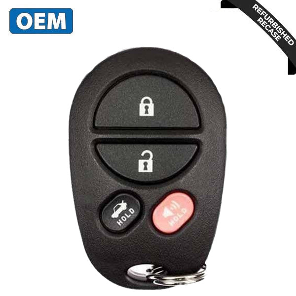 2004-2009 Toyota Avalon Solara / 4-Button Keyless Entry Remote / PN: 89742-07020 / GQ43VT20T (OEM Recase)