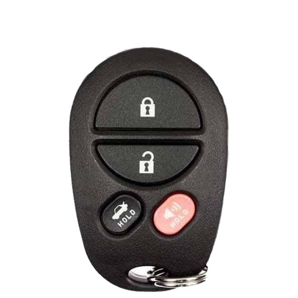 2004-2009 Toyota Avalon Solara / 4-Button Keyless Entry Remote / PN: 89742-07020 / GQ43VT20T (OEM Recase)
