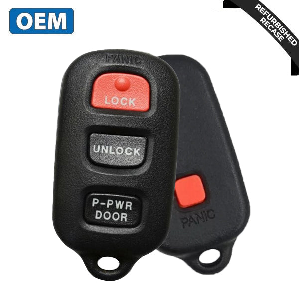 1999-2003 Toyota Sienna / 4-Button Keyless Entry Remote / PN:  89742-08070 / GQ43VT14T (OEM Recase)